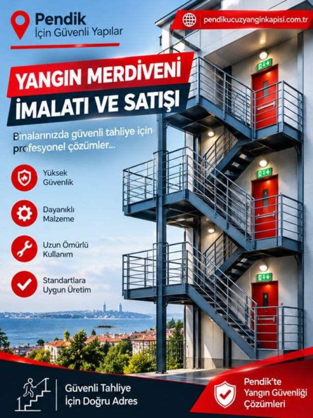 Pendik Aşevi İçin Yangın Merdiveni | İmalat ve Montaj
