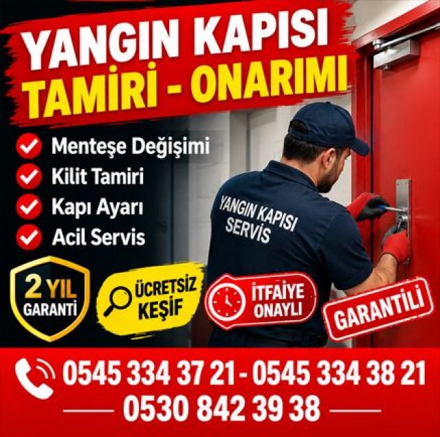 Pendik Yangın Kapısı Tamiri | Bakım, Onarım ve Parça Değişimi